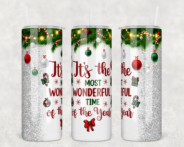 1694 - Most Wonderful Time of the Year 20oz Skinny Tumbler