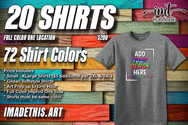 Custom Full Color T-Shirts - Special Bundle