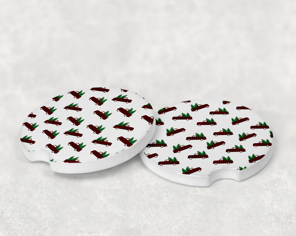 10448 - Christmas Ceramic Car Coaster