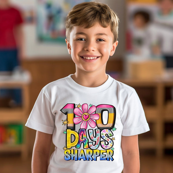 100 Days of School Kids T-Shirt 1013