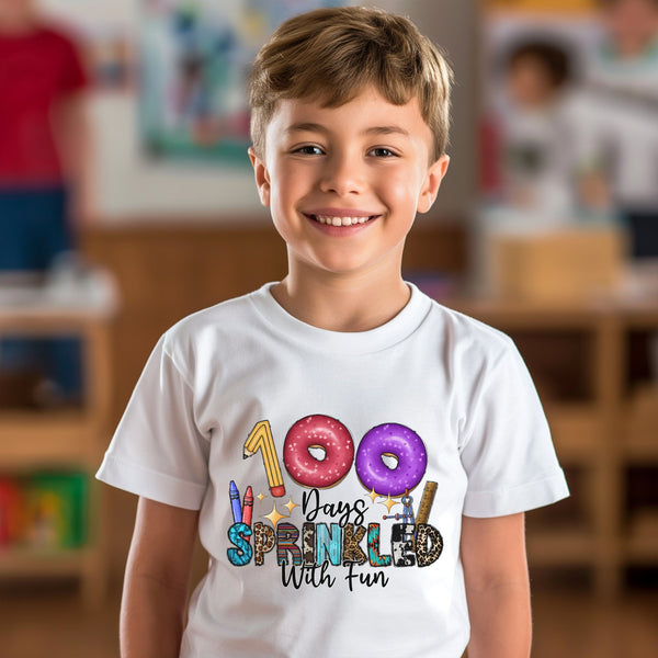 100 Days of School Kids T-Shirt 1017