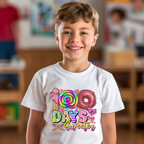 100 Days of School Kids T-Shirt 1019