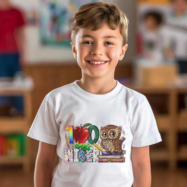 100 Days of School Kids T-Shirt 1020