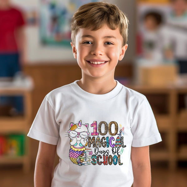 100 Days of School Kids T-Shirt 1021