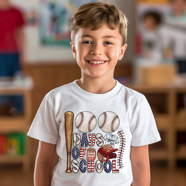 100 Days of School Kids T-Shirt 1024