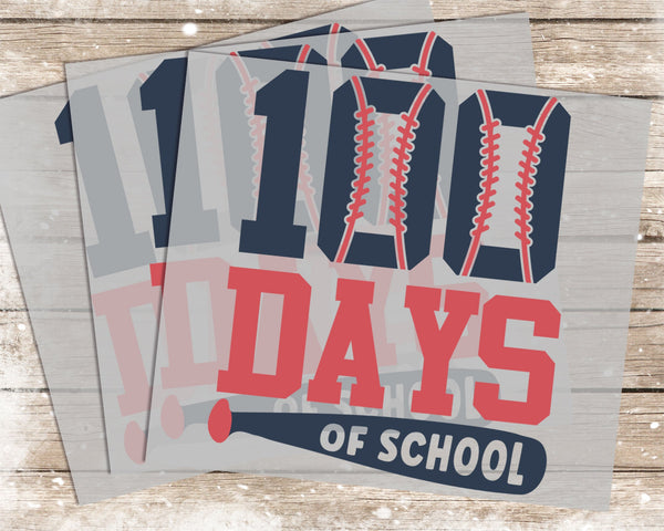 100 Days of School - 1158 -  DTF Transfer