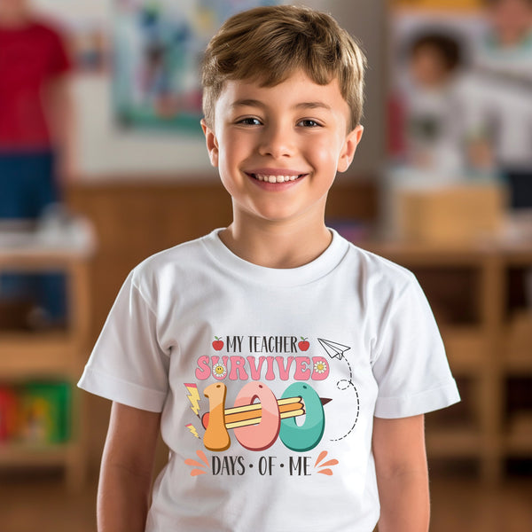 100 Days of School Kids T-Shirt 1177