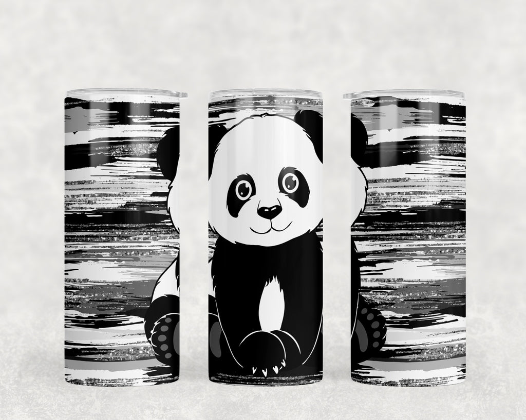 Cute Baby Panda 20 Oz Skinny Tumbler