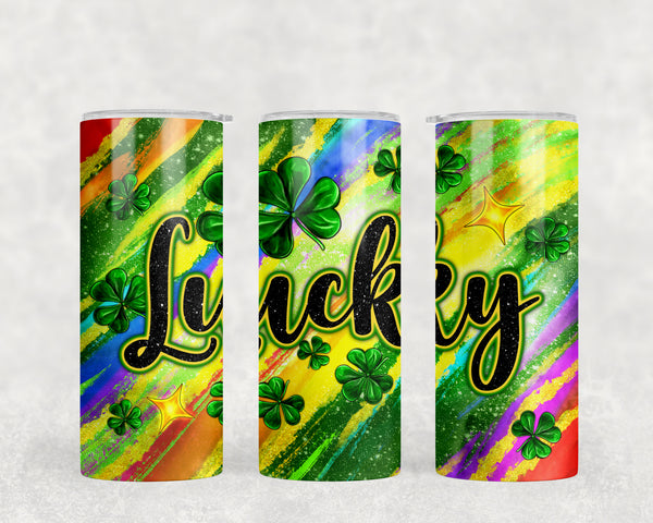 1364 - Colorful Lucky 20oz Skinny Tumbler