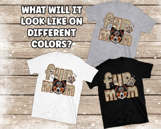 Fur Mom Merle Mudi Brown - 1069 - DTF Transfer