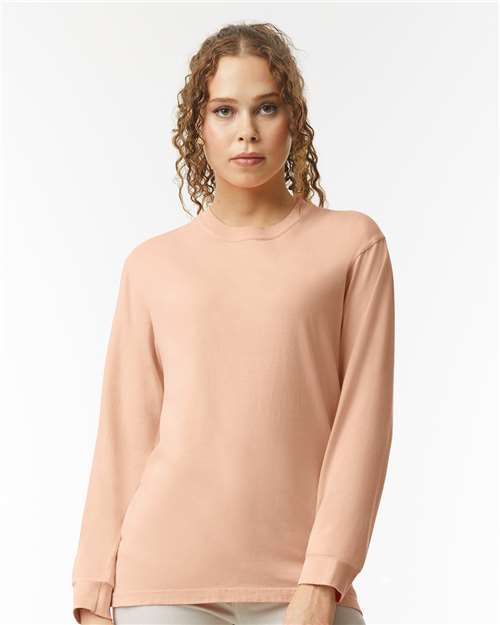 Comfort Colors 6014 Garment-Dyed Heavyweight Long Sleeve T-Shirt - Peachy