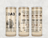 1813 - To My Dad - Love, Your Daughter 20oz Skinny Tumbler