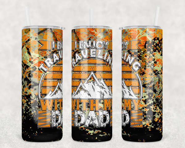 1841 - Traveling with Dad 20oz Skinny Tumbler