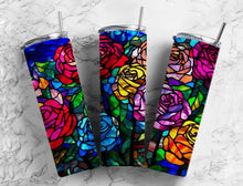 1998 - Stained Roses 20oz Skinny Tumbler