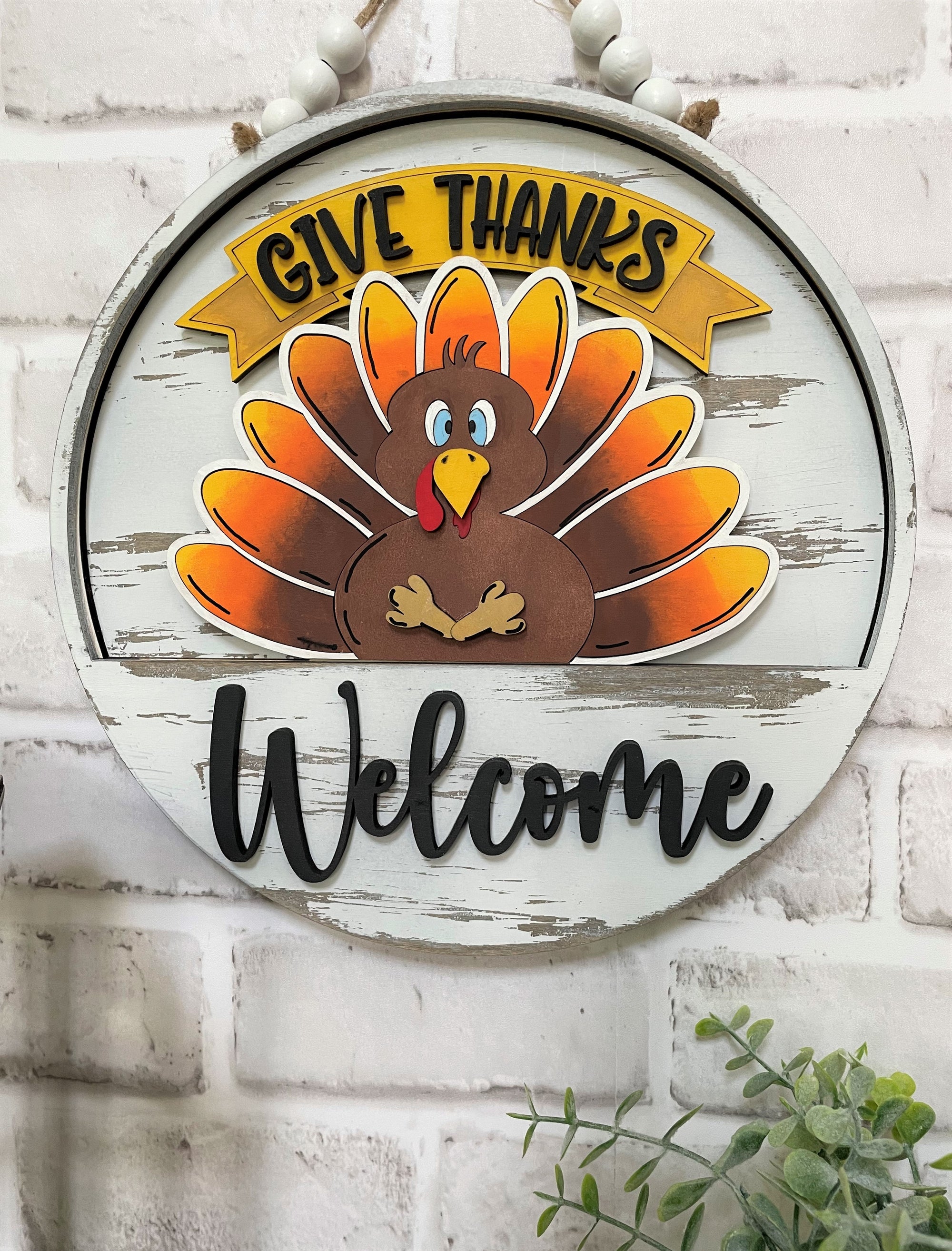 Give Thanks Turkey Insert DIY Paint Kit