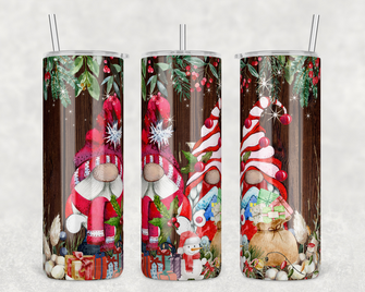 2145 - Gnome for the Holidays 20oz Skinny Tumbler