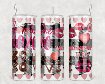 2156 - Sealed with a Kiss 20oz Skinny Tumbler