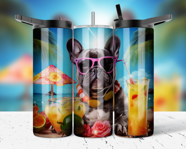 2756 - Sippin' and Snortin' by the Seaside 20oz Skinny Tumbler