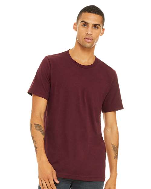 BELLA + CANVAS 3001 Jersey Tee - Maroon