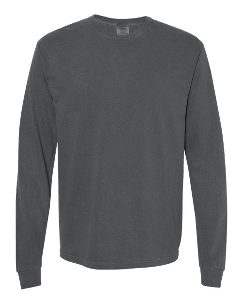 Comfort Colors 6014 Garment-Dyed Heavyweight Long Sleeve T-Shirt - Pepper