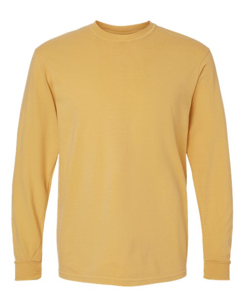 Comfort Colors 6014 Garment-Dyed Heavyweight Long Sleeve T-Shirt - Mustard