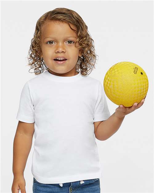 Rabbit Skins 3321 Toddler Fine Jersey Tee - White