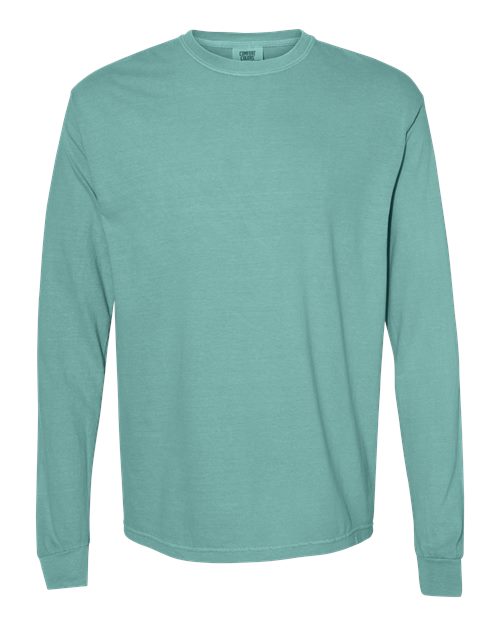 Comfort Colors 6014 Garment-Dyed Heavyweight Long Sleeve T-Shirt - Seafoam