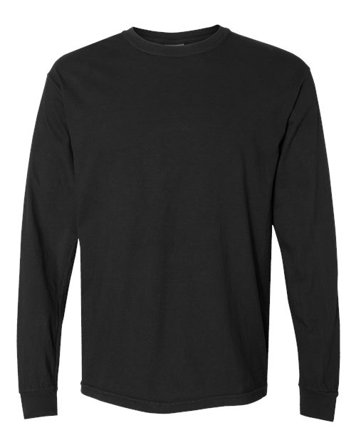 Comfort Colors 6014 Garment-Dyed Heavyweight Long Sleeve T-Shirt - Black