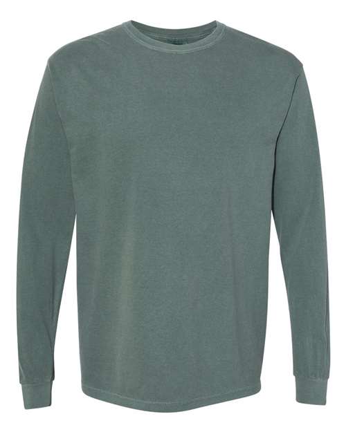 Comfort Colors 6014 Garment-Dyed Heavyweight Long Sleeve T-Shirt - Blue Spruce