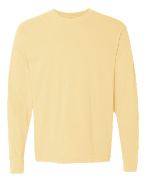 Comfort Colors 6014 Garment-Dyed Heavyweight Long Sleeve T-Shirt - Butter