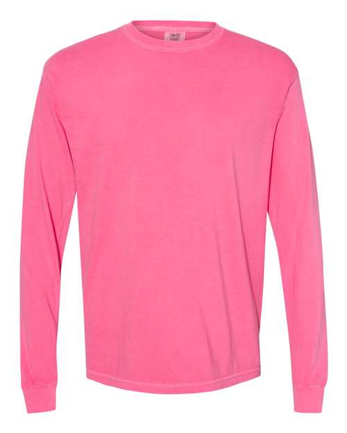 Comfort Colors 6014 Garment-Dyed Heavyweight Long Sleeve T-Shirt - Crunchberry