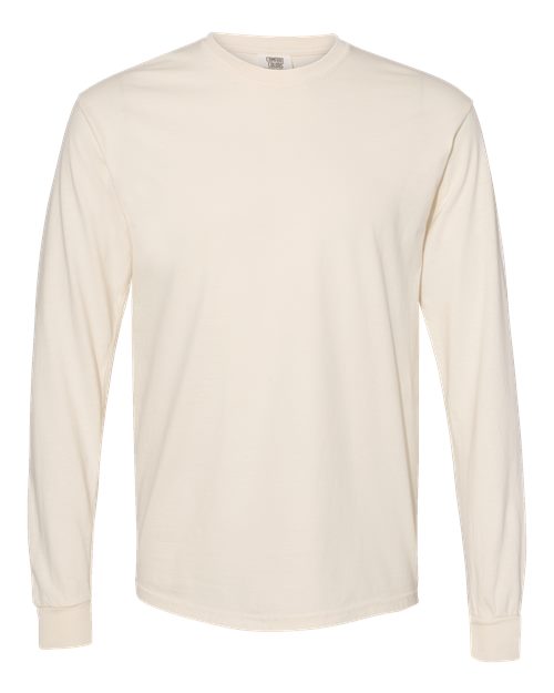 Comfort Colors 6014 Garment-Dyed Heavyweight Long Sleeve T-Shirt - Ivory