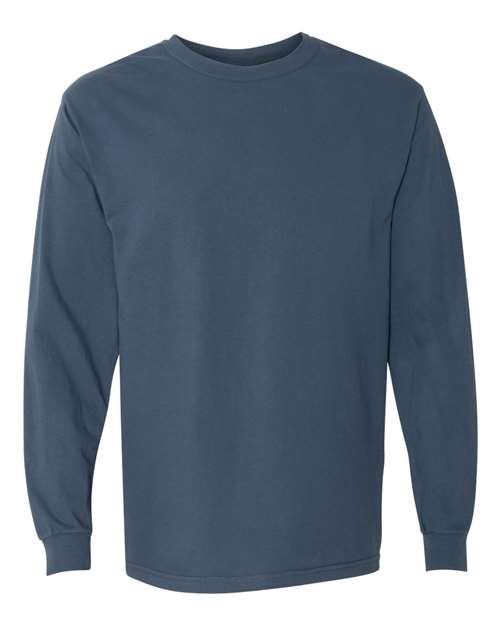 Comfort Colors 6014 Garment-Dyed Heavyweight Long Sleeve T-Shirt - Midnight