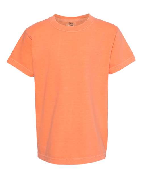 Comfort Colors 9018 Garment-Dyed Youth Heavyweight T-Shirt - Melon