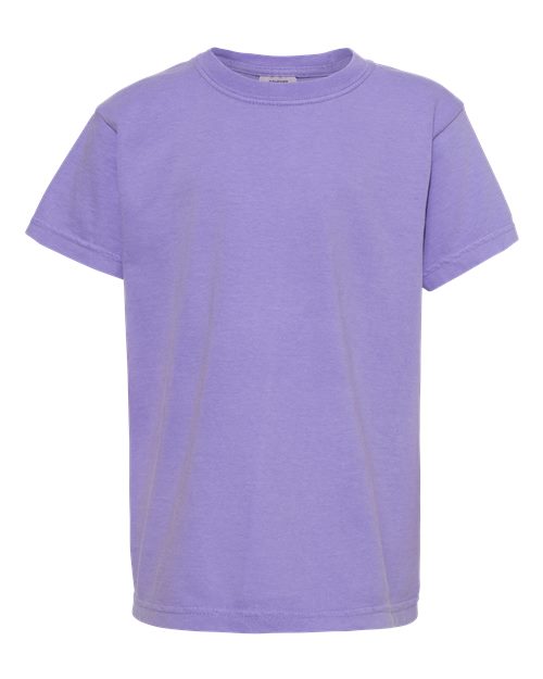 Comfort Colors 9018 Garment-Dyed Youth Heavyweight T-Shirt - Violet