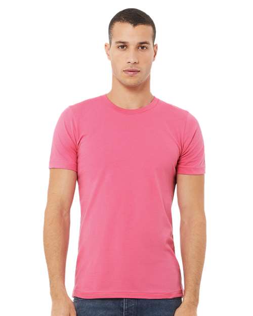 BELLA + CANVAS 3001 Jersey Tee - Charity Pink