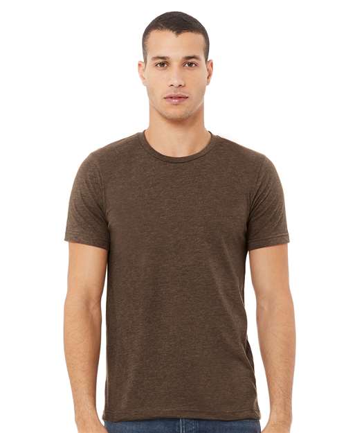 BELLA + CANVAS 3001CVC CVC Jersey Tee - Heather Brown