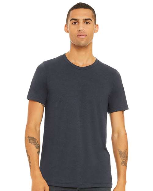 BELLA + CANVAS 3001CVC CVC Jersey Tee - Heather Midnight Navy