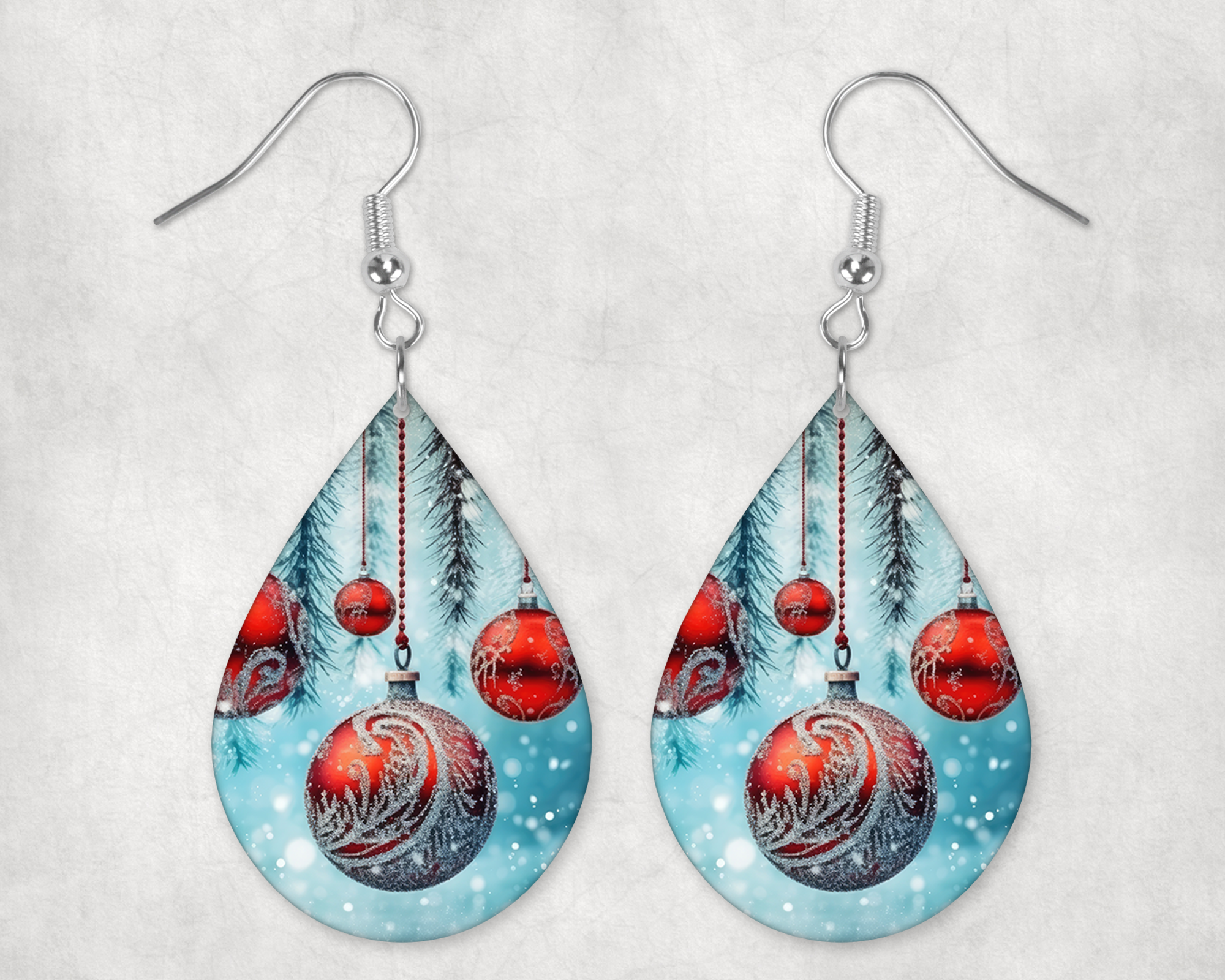 0564 - Ornaments V8 Teardrop Earrings