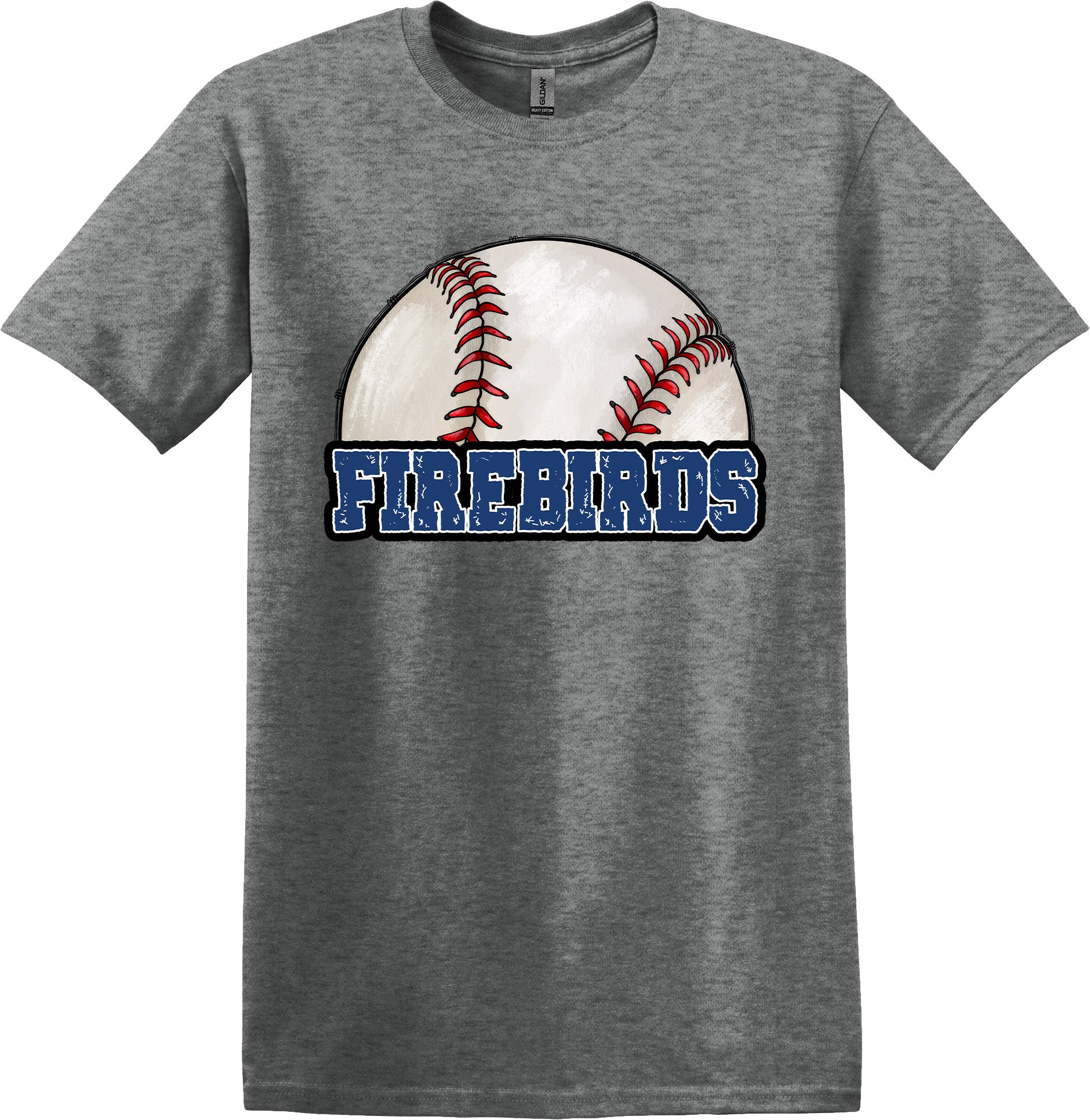 Firebirds Half Baseball T-Shirt