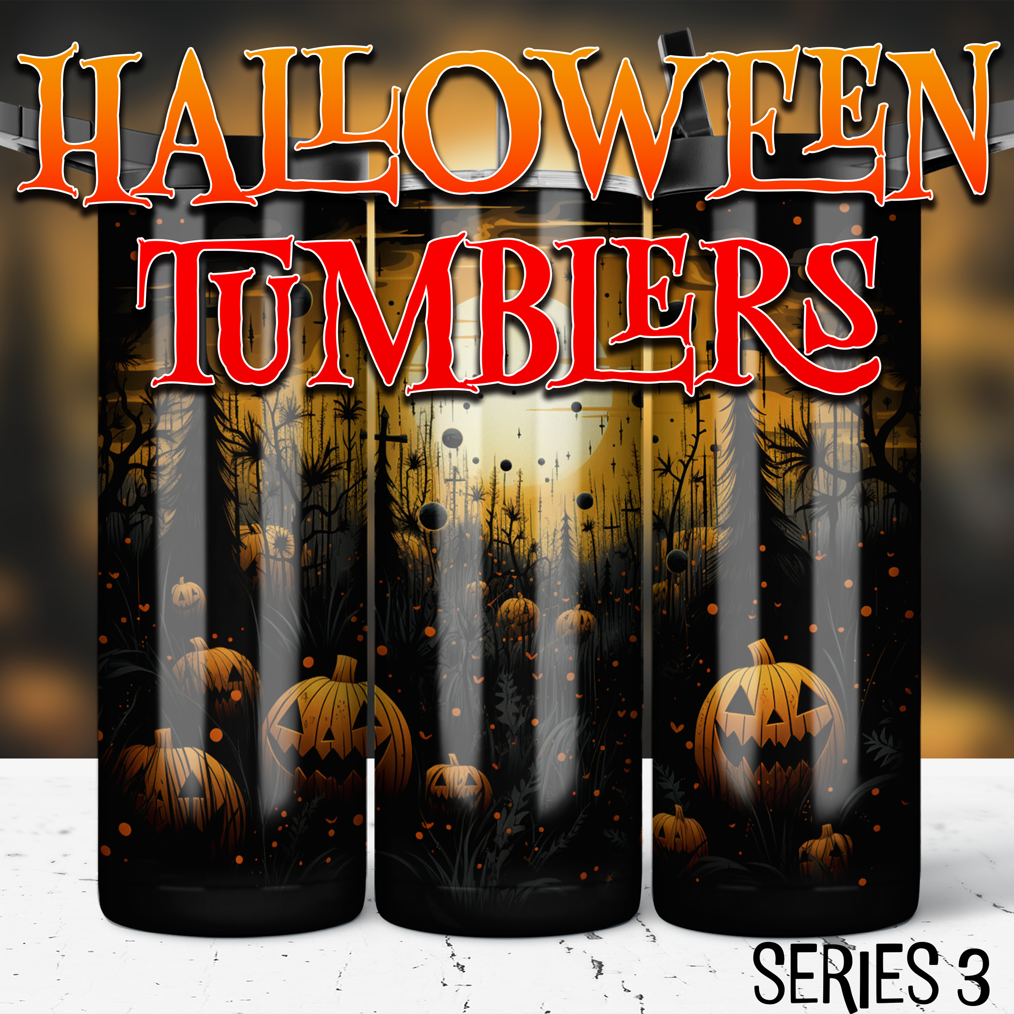 Halloween Tumblers Series 3 - 20oz Skinny Tumbler