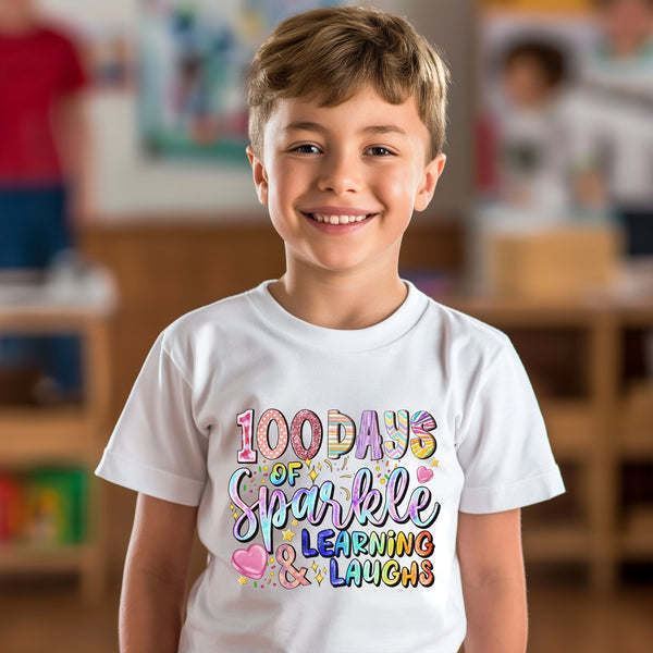 100 Days of School Kids T-Shirt 1009