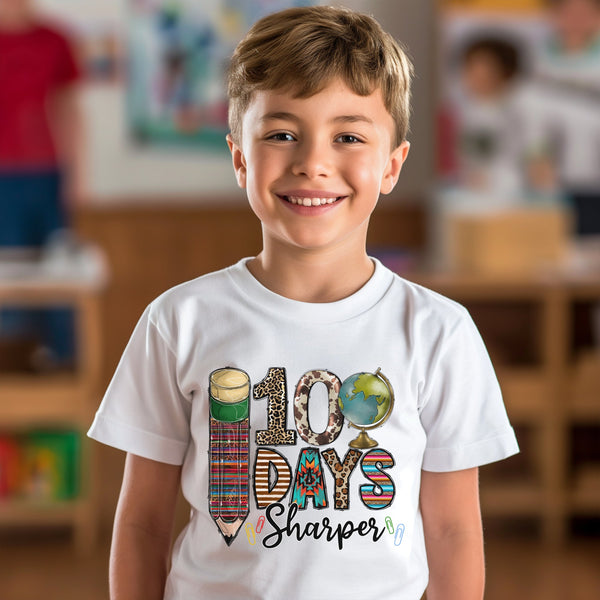 100 Days of School Kids T-Shirt 1011