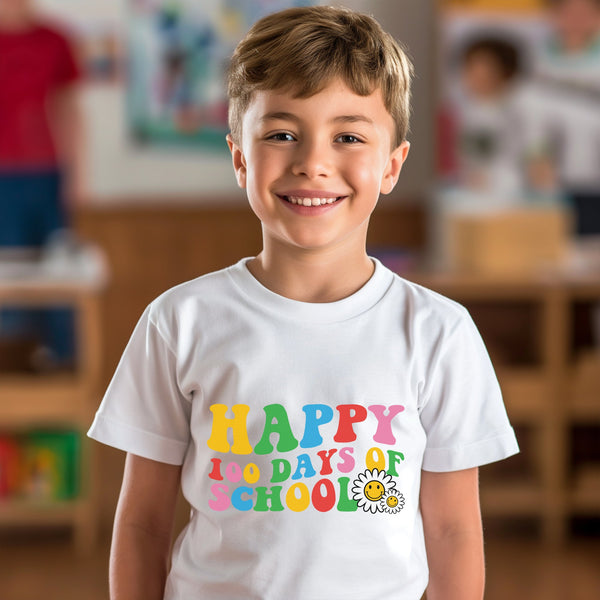 100 Days of School Kids T-Shirt 1034
