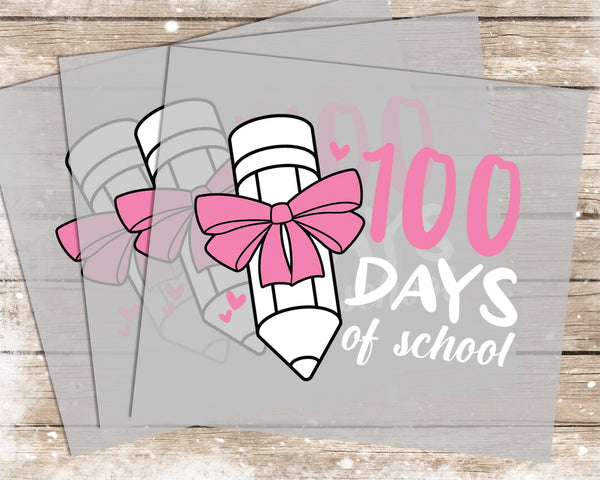 100 Days of School - 1038 -  DTF Transfer