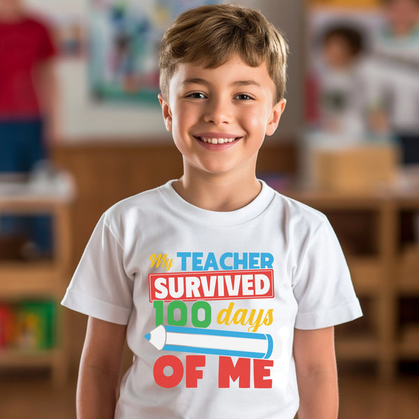 100 Days of School Kids T-Shirt 1040
