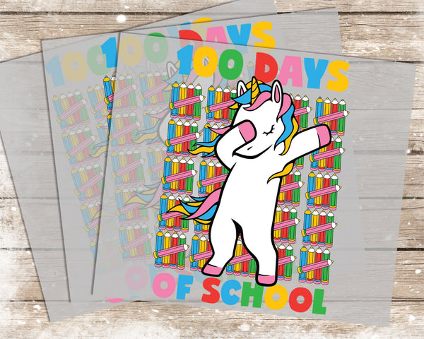 100 Days of School - 1042 -  DTF Transfer