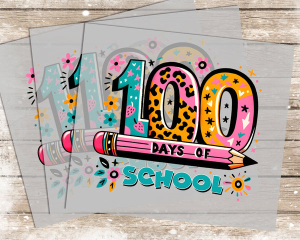 100 Days of School - 1043 -  DTF Transfer