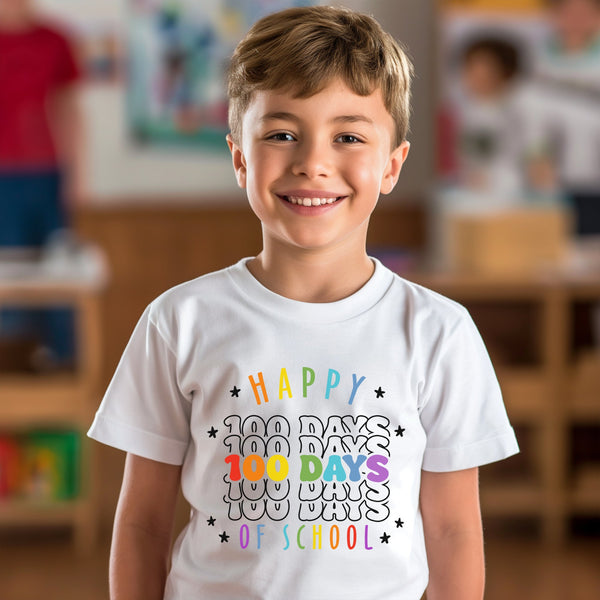 100 Days of School Kids T-Shirt 1045