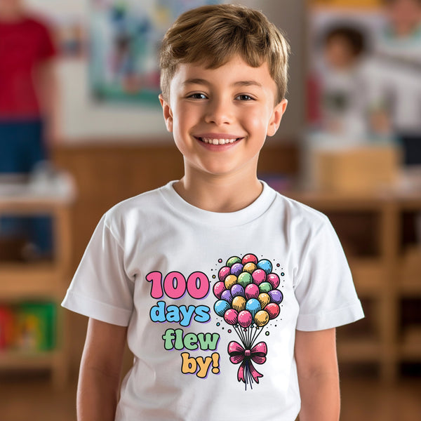 100 Days of School Kids T-Shirt 1056